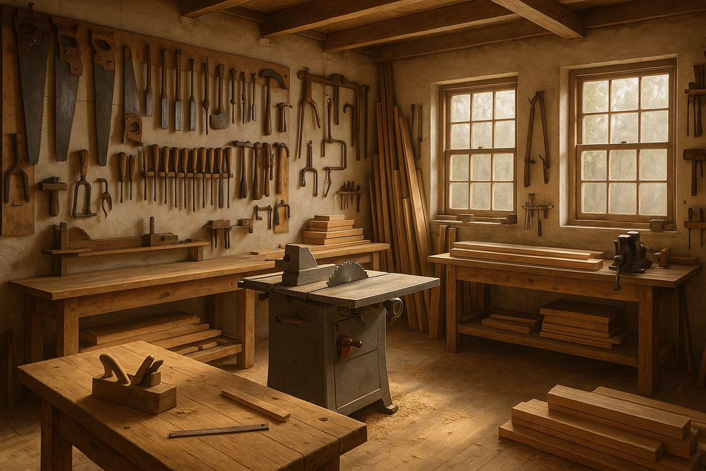 a woodworking shop