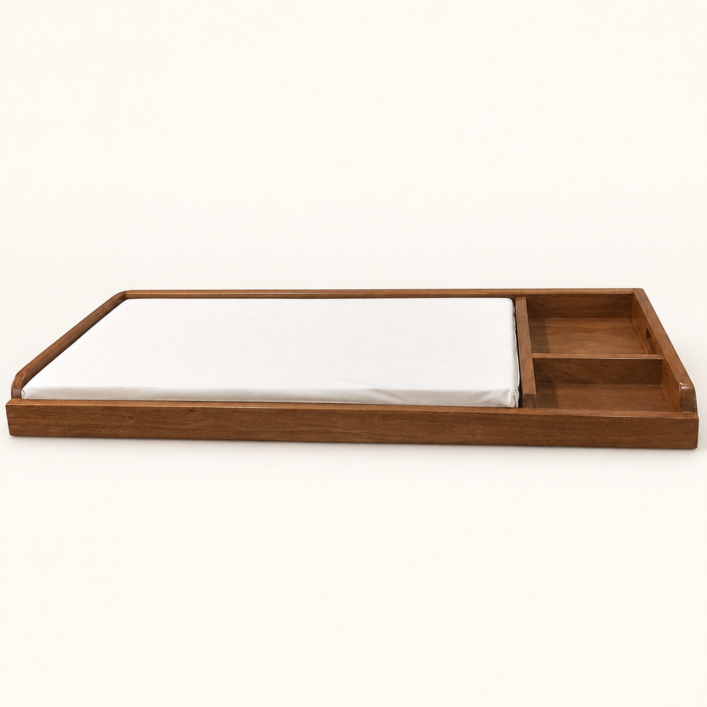 Charola para cambiador de cama cuna de madera, vista principal