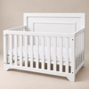 Cuna Camila 4 en 1 de madera en color blanco, vista principal