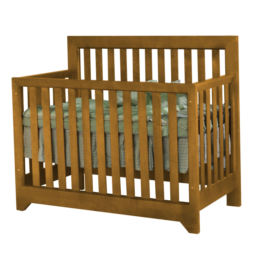 Cuna milano, de madera, para bebes, color nuez 