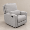 Sillón Reclinable Milán color Ivory con reposapiés integrado cerrado