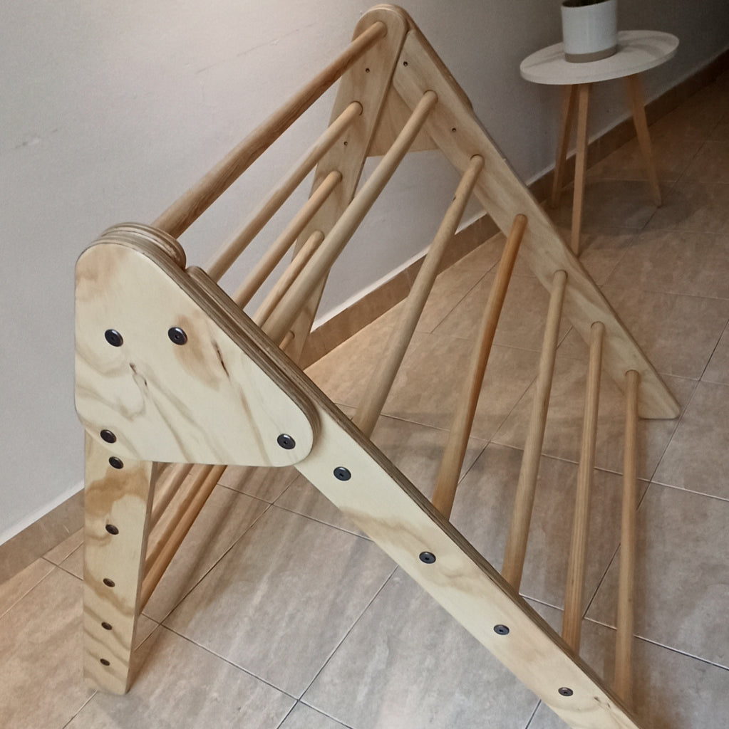 Conjunto de escalada infantil Pikler de madera, vista adicional