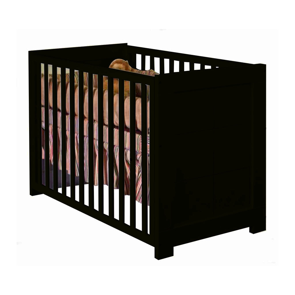 Cuna Aspen de Bebelandia en acabado chocolate