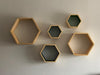 Repisas hexagonales de madera para decoración infantil, vista adicional