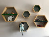 Repisas hexagonales de madera para habitación infantil, vista adicional